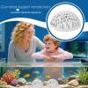 Dome Hideout Aquarium Decor for Bettas and Small Aquatic Creatures, 2-Pack view 2
