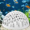 Dome Hideout Aquarium Decor for Bettas and Small Aquatic Creatures, 2-Pack view 3