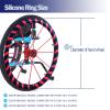 ITETONE Silicone Wheelchair Handrim Covers, Non-Slip, Wear-Resistant, 1 Pair, Blue, 22-Inch view 3