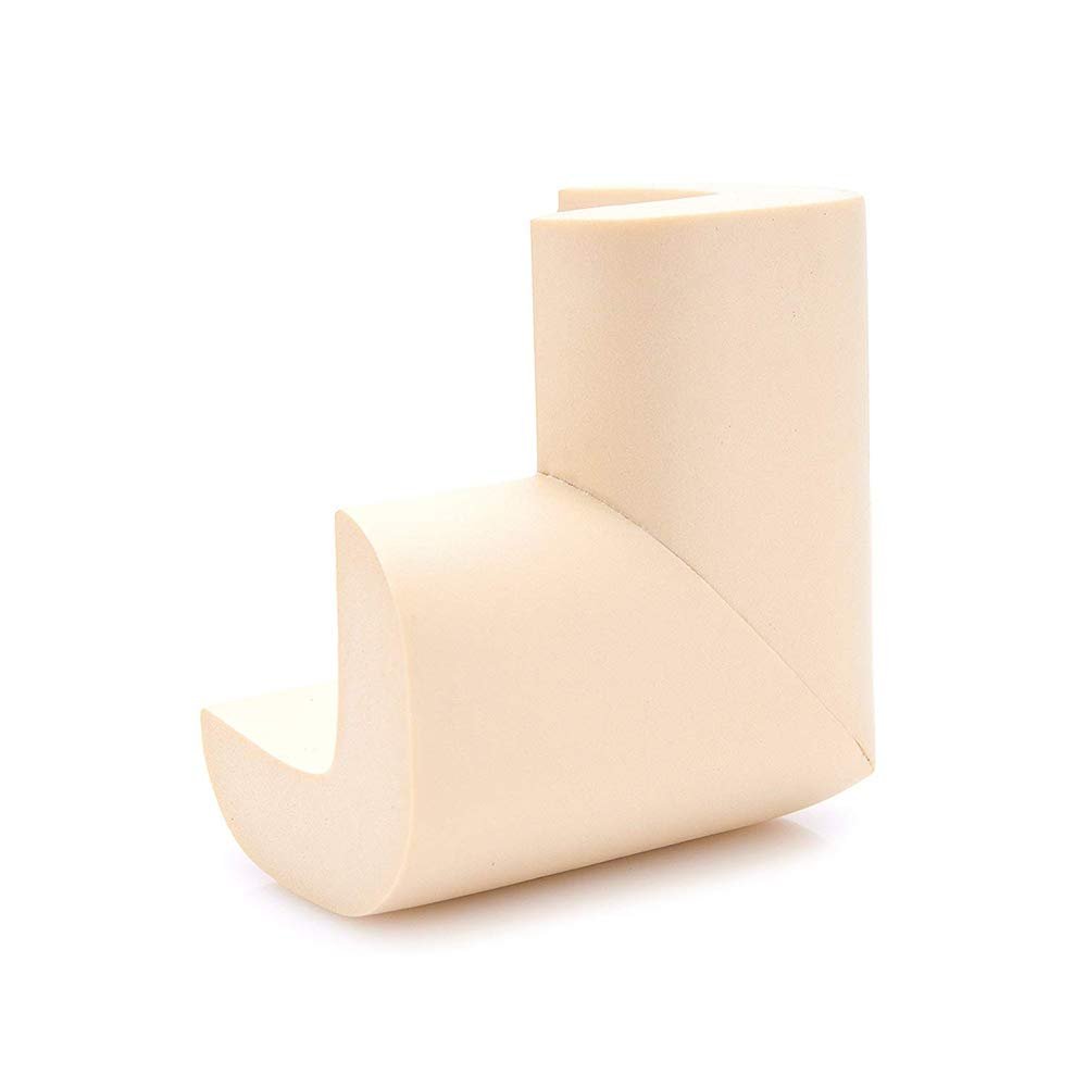 L-Shaped Table Corner Protector, Beige