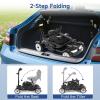 FANGZHL 4-Wheel Folding Electric Mobility Scooter, Aluminum Alloy, 100 kg Capacity, Charger and Basket Included view 4