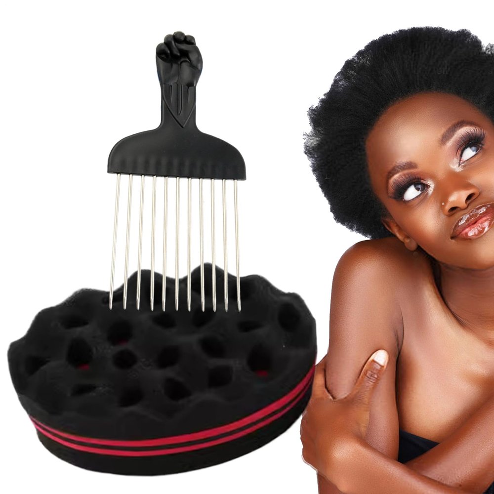 Sponge Brush Dreadlock Defining Comb Styling Tool