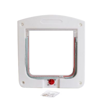 Small Cat Door, 4-Way Lock, Weatherproof