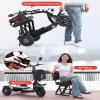 Lightweight 4-Wheel Mobility Scooter for Seniors, Black, 25A view 3