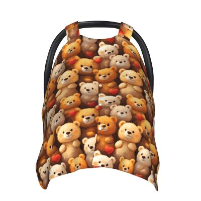 Cute Love Bear Print Car Seat Cover