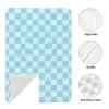 Breathable Baby Car Seat Canopy, Nursing Cover and Multi-Use Cover, Sky Blue Plaid view 3