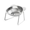 Elevated Stainless Steel Cat Bowl with Non-Slip Stand view 1