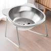 Elevated Stainless Steel Cat Bowl with Non-Slip Stand view 2