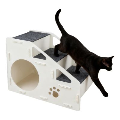 4-Step Anti-Slip Dog Stairs for Indoor Use