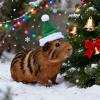 Santa Hat for Small Pets - Christmas Cosplay Accessory view 2