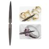 Cryfokt Manual Metal Files, Multifunctional High-Hardness Jewelry File for Shaping, Sharpening, Deburring and Finishing (Double-Ended Wax File) view 4