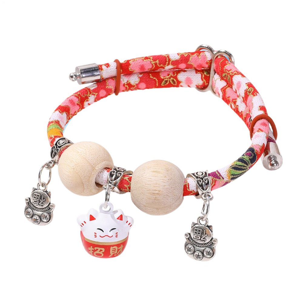 Cedar Bead Cat Collar