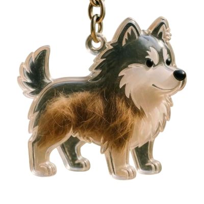Pet Hair Memorial Necklace for Dogs