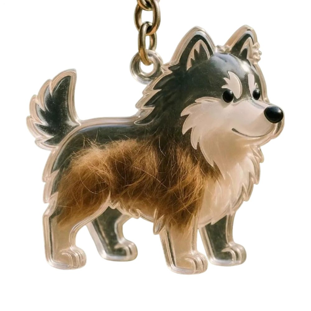 Pet Hair Memorial Necklace for Dogs