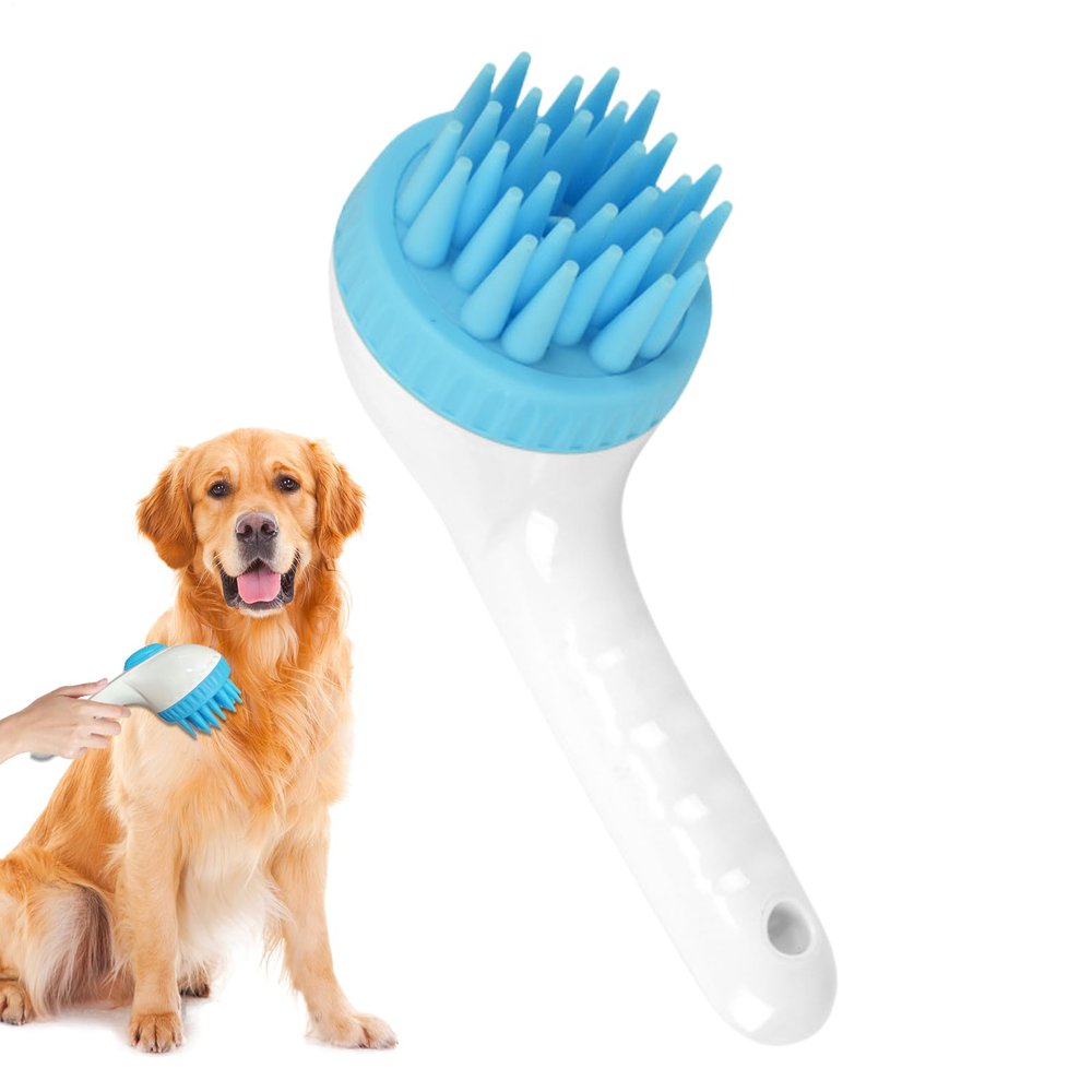 Dog Bath Brush with Long Handle