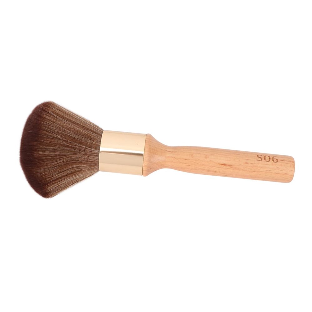 IWOWHERO Haircutting Brush with Fiber Bristles, Salon Neck Duster for Barbershops and Personal Use