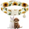 GLOBLELAND Dog Collar with Sunflower Pattern view 1