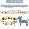 GLOBLELAND Dog Collar with Sunflower Pattern view 2