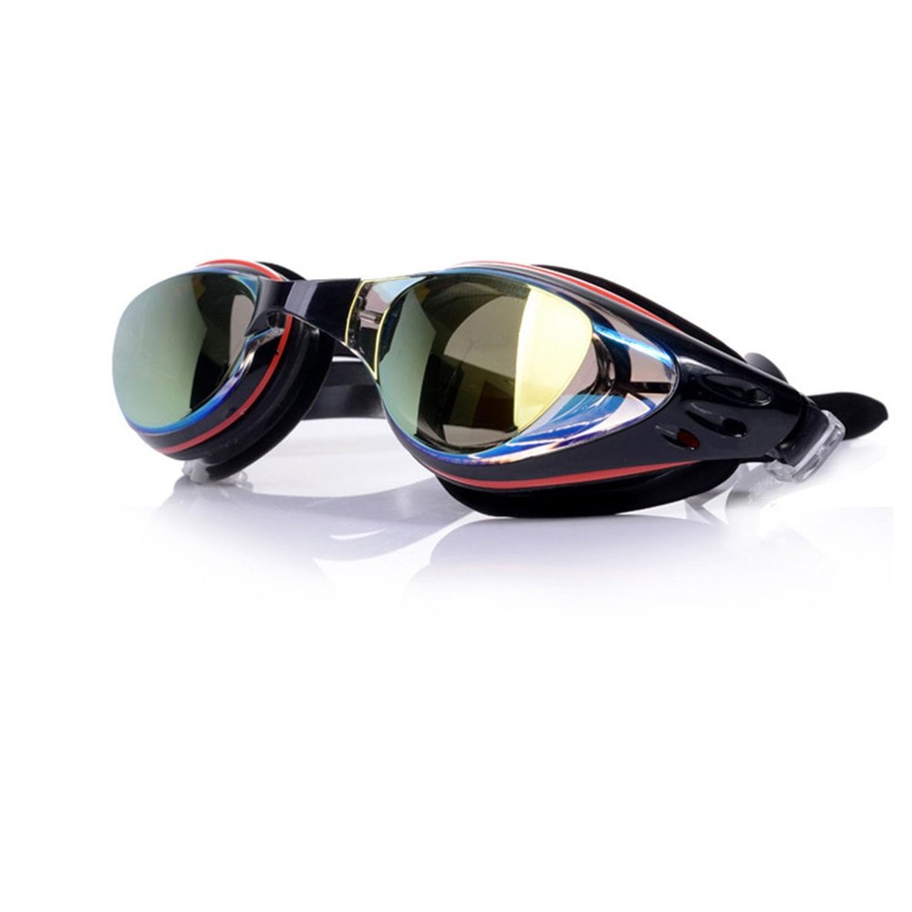 Prescription Swimming Goggles, -1.5 to -8.0 Diopters, Anti-Leak, Anti-Fog, UV Protection, Adjustable Straps, Interchangeable Nose Pieces (-3.0)
