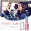 5 Clear Round ABS Lipstick Tubes view 3