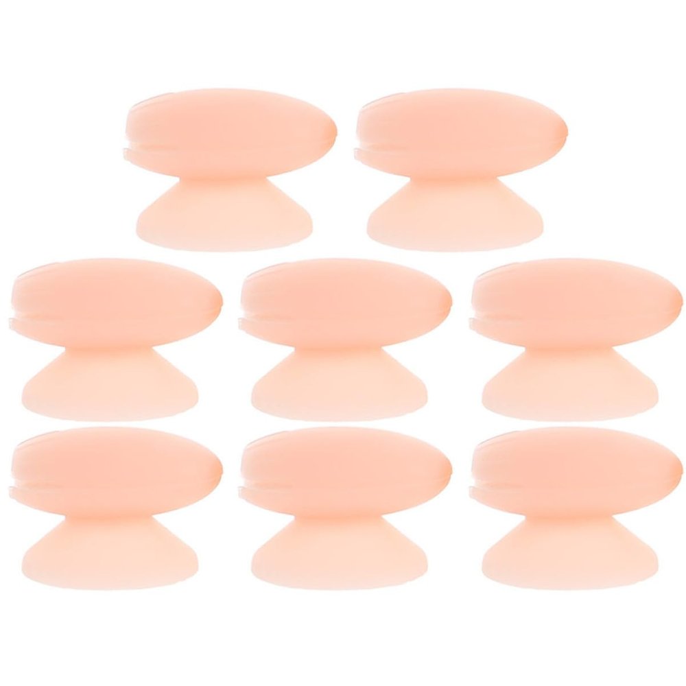 IWOWHERO 8-Piece Silicone Lip Brush Covers, Compact and Protective Cosmetic Brush Covers for Everyday and Professional Use