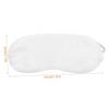 HONMEET 12-Pack White Breathable Polyester Silk-Look Sleep Masks, Paintable, Light-Blocking view 2