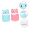 Baby Powder Puff Cases, Bear-Shaped, 2-Pack, Portable view 2