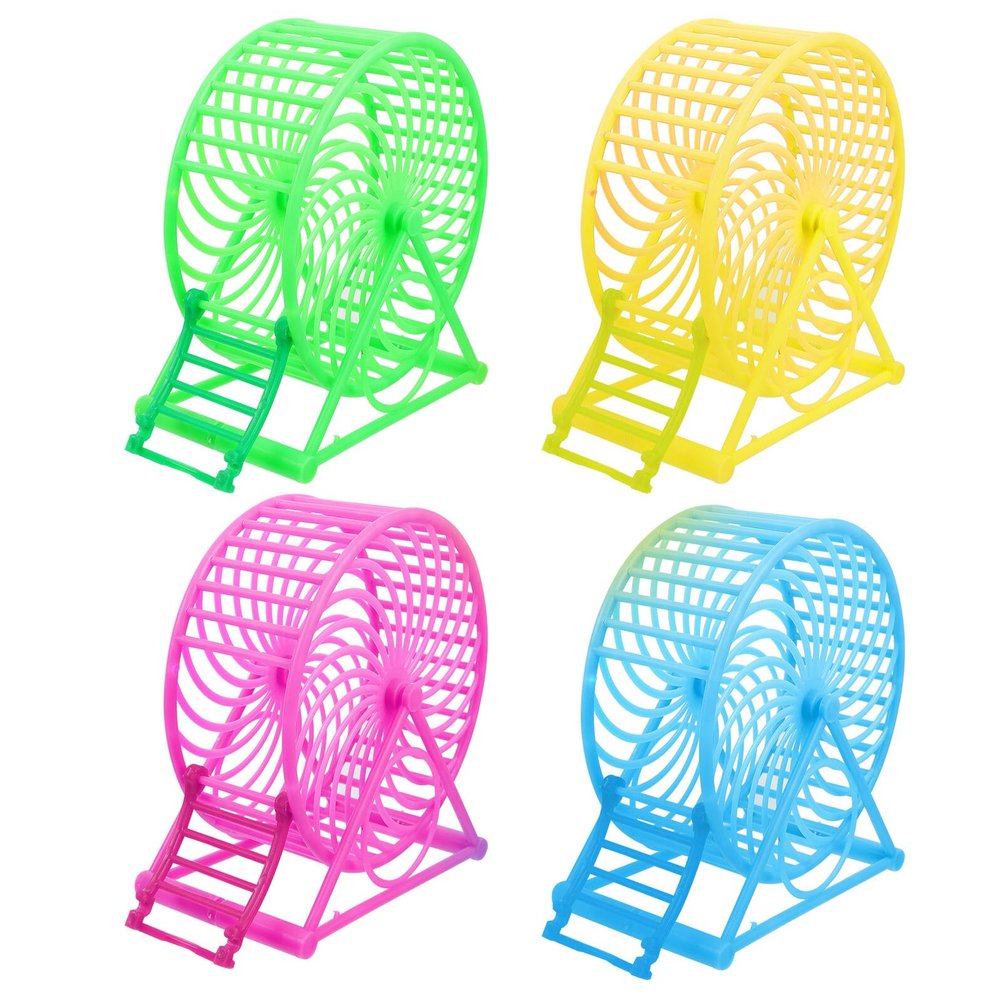 DECOMELODY 4-Pack Exercise Wheels for Hamsters and Chinchillas