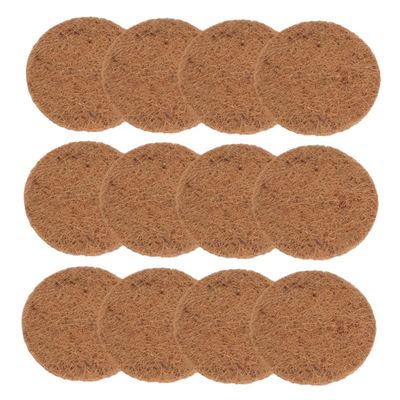 Gatuida 12 Pack Round Coconut Fiber Mats 15cm