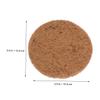 Gatuida 12 Pack Round Coconut Fiber Mats 15cm view 2