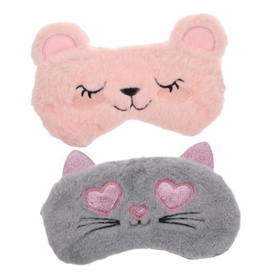 Portable Plush Animal Sleep Mask