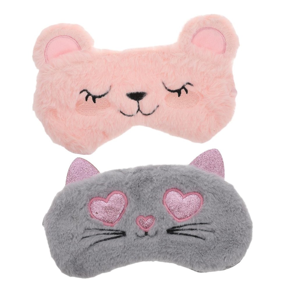 Portable Plush Animal Sleep Mask
