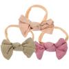MUELODSIC 3-Pack Bow Headbands for Girls, Elastic Headbands for Newborns and Toddlers, Soft Nylon Hair Accessories view 1