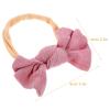 MUELODSIC 3-Pack Bow Headbands for Girls, Elastic Headbands for Newborns and Toddlers, Soft Nylon Hair Accessories view 2