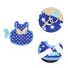 BESPORTBLE Adjustable Chicken Leash with Polyester Harness - Blue view 2