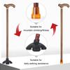 Wzmazingly Walking Cane for Men and Women, Lightweight Portable Solid Wood Cane, Non-Slip Mobility Aid, 90 cm/35 in view 4