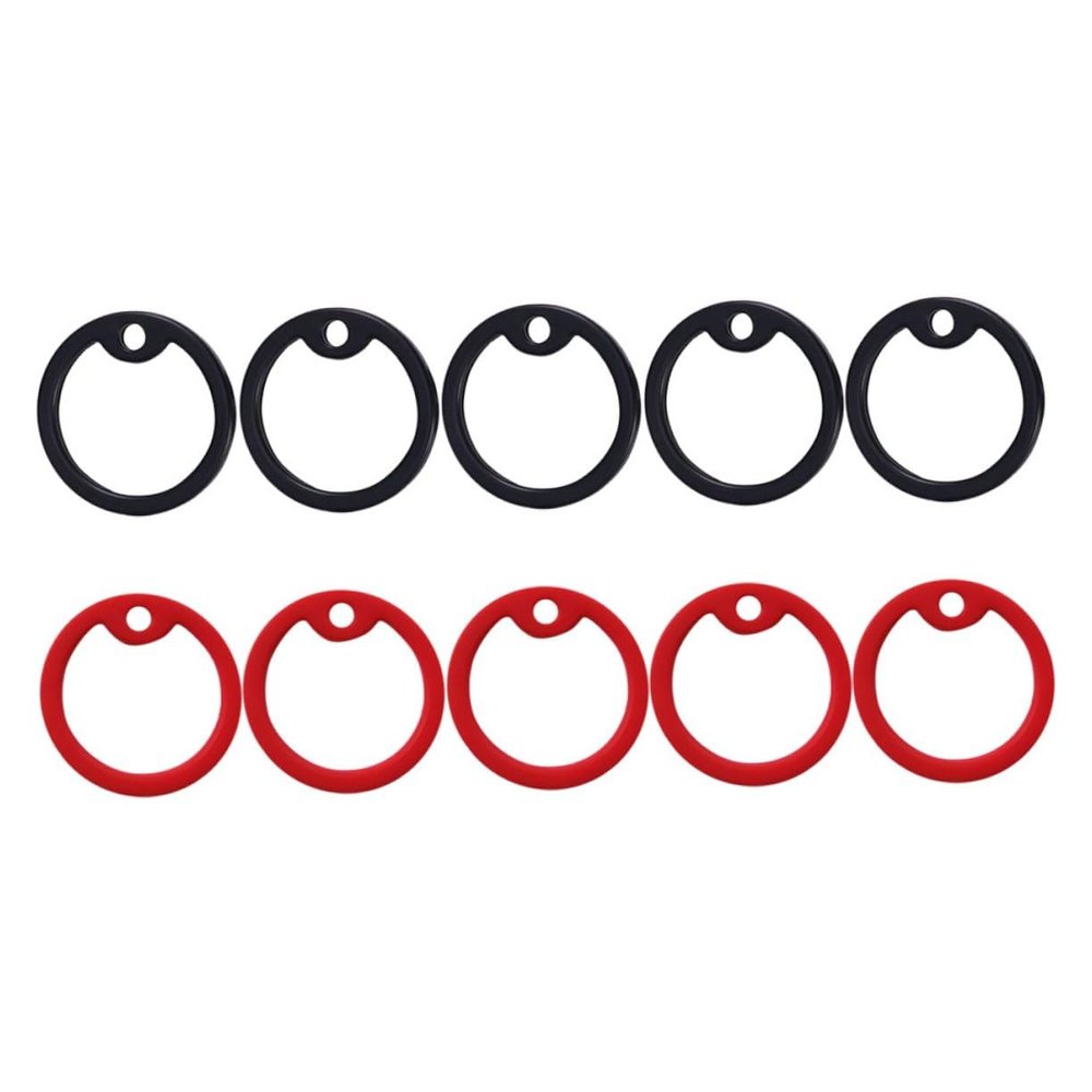 ibasenice 10-Piece Dog Tag Mute Rings
