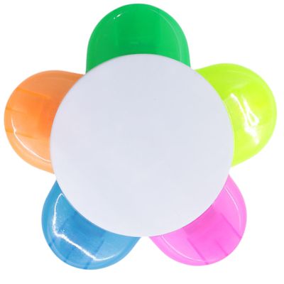 Multicolor Highlighters, Flower and Ring Shapes