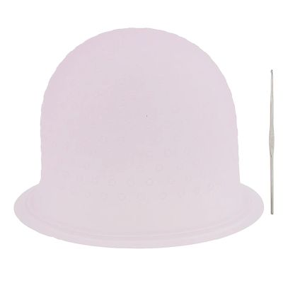 Reusable Silicone Highlighting Cap with Hook Needle, Pink