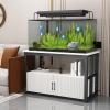 XRRJFYH Aquarium Stand, 3-Tier, Adjustable (Black, 50x40cm/20x16in) view 1