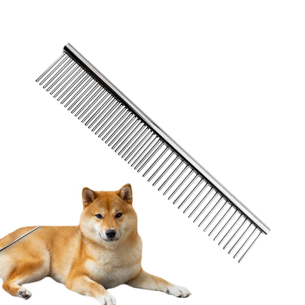 dewdat Pet Comb - Metal Hair Removal Comb for Cats and Dogs
