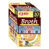 INABA Ciao Broth Cat Treats with Premium Ingredients, High in Moisture and Protein, Low in Calories, Grain- and Sugar-Free, 40 g (10 Pieces) view 1