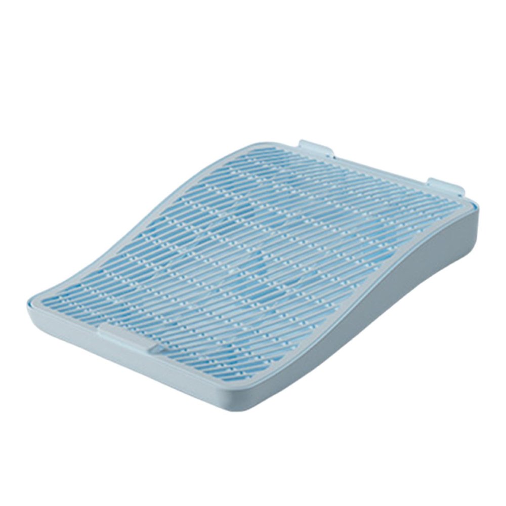 FewNvWa Double-Layer Cat Litter Mat, Non-Slip PP, Blue