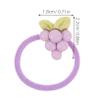 KOMBIUDA 12 Pairs of Cute Hair Ties for Girls with Strawberry and Fruit Shapes, Lightweight Resin and Rubber, Comfortable Hair Accessories for Kindergarten and Home view 2