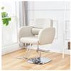 Black Hairdressing Chair, Classic 360° Swivel Barber Chair, 10 cm Height Adjustable, Hydraulic with Weighted Steel Base view 1