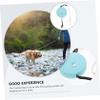 HOODANCOS Portable Retractable Dog Leash, Extendable Nylon Rope, Blue Round Handle, Outdoor Walking Leash for Small and Medium Dogs view 4