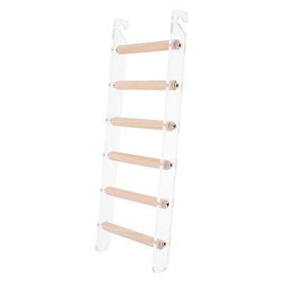 TOYANDONA Wooden Hanging Cage Ladder for Small Animals and Birds