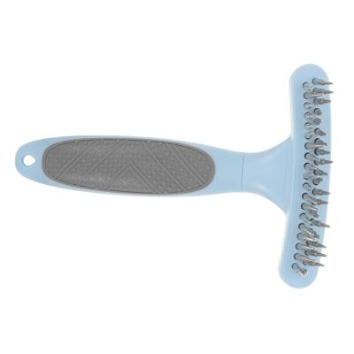 Double-Row Dematting Comb for Pets, Plastic and Metal