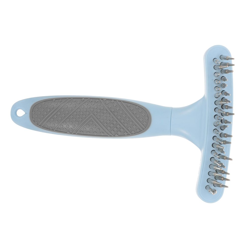 Double-Row Dematting Comb for Pets, Plastic and Metal