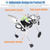 Adjustable Dog Wheelchair for Disabled Dogs, Injured or Lame Dogs, with Front and Rear Leg Support view 4